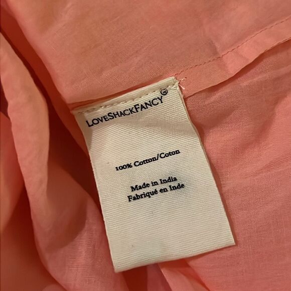 LoveShackFancy Mateo mellow Pink Floral Midi Skirt NWT - Picture 7 of 8
